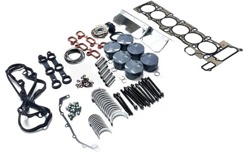 Zylinderkopfdichtungen Motordichtungen Passend für BMW E39 E46 325i 525i X3 M54 2,5 3.0L Motor-Umbausatz Dichtung Kolben Ringe Auto HS26245PT M5425KIT