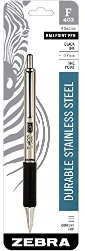 Zebra F-402 Druckkugelschreiber Schwarz Medium 29211 Satz von 12