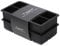 Ticent & Co Ice Cube Trays - Large 2 inch Square Silicone Ice Cube Mould for Whiskey Cocktails, Pack of 2 (Black)