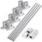 Cnbtr Horizontale Linearführung, Kugellager, Gleitbuchse und Linear-/Wellen-Sehachse mit Führungsschiene, 10er Pack