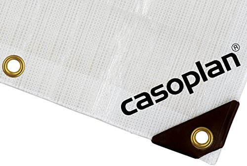 CASOPLAN 300g Heavy Duty Abdeckplane aus PE-Bändchengewebe mit stabilen Messingösen in diversen Größen erhältlich. Extrem reißfest und wasserdicht. (5 x 9m)