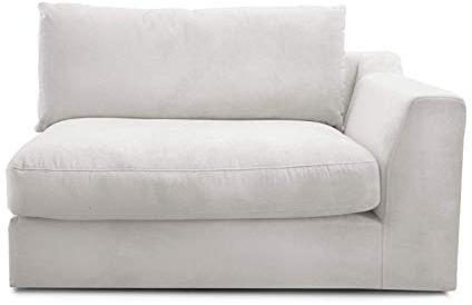 CAVADORE Sofa-Modul Fionamit Armteil rechts / individuell kombinierbar als Ecksofa, Big Sofa oder Wohnlandschaft / 138 x 90 x 112 / Webstoff beige