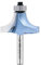 TIDEWAY 1/4 Shank Carbide Roundover Router Bit with Bearing, 1/2 Cutting Diameter for Woodworking( 1/4x1)