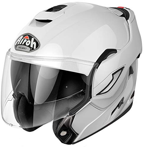 AIROH Unisex – Erwachsene REV 19 Helmet, Color White Gloss, M