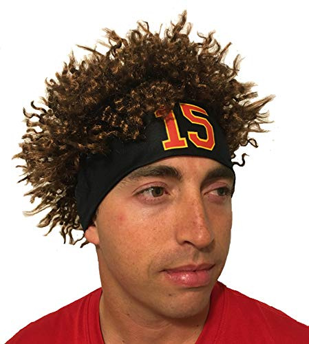 Watt's Wigs Mahomes Stirnband-Perücke, Einheitsgröße
