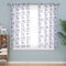 Deconovo 2 Vorhänge, Stickerei, Leinenoptik, Motiv Vorhänge, Schlafzimmer, Jungen, Marineblau, 140 x 138 cm (B x H)