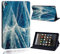 FINDING CASE Fit Amazon Fire 7 (9th Gen 2019) Tablet - Printed PU Flip Leather Smart Lightweight Shell Stand Cover (Azul Marble)