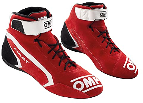 Omp Unisex Schuhe First Race My2021 Rot/Weiß, Größe 43 Fia 8856-2018 Bootsschuh, EU