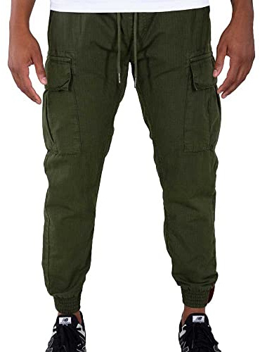 Alpha Industries Ripstop Jogger Freizeithose für Herren Dark Olive