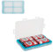 JJC 4 Slots Hard Plastic Batteries Storage Box for 4 9V Batteries