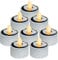 Homemory Solar Teelichter Außen Wasserdicht Dusk To Dawn Outdoor Beleuchtung Wiederverwendbare LED Teelicht Kerzen für Laterne Garten Camping und Home Decor 8 Stück Warmweiß