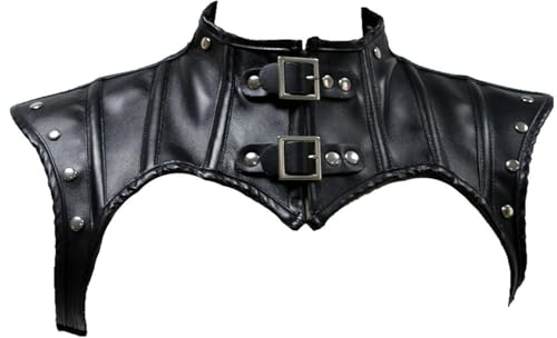 Yooghuge Schulterpanzer Aus Leder Schnallen Steampunk Brustgeschirr Für Party Cosplay Halloween Mittelalterliche Schulterpanzer Schulterpanzer