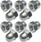 AERZETIX - C49609 - Set di 10 dadi ciechi M4 esagonali - testa bombata in forma rialzata cava - in acciaio inossidabile A2
