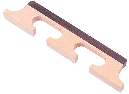 MILISTEN 2st Viersaitiges Banjo Ahorn-banjo-brücke Tenor-banjo Banjo-ersatzteile Gitarren-bass-brücke Banjo-brücke Aus Holz Resonator-ukulele Ukulele-brücke Hölzern Mahagoni- Klavierbrücke