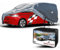 Walser telo copriauto da esterno Premium All Weather Plus Autobus, telo copriauto rivestito in PVC, coperture per auto resistente ai raggi UV, garage completo impermeabile per autobus Misura 12 grigio
