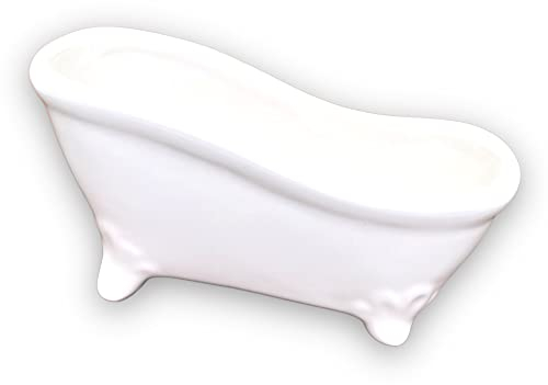 BUSDUGA 4043 Badewanne aus Keramik 16x7x8cm DEKO Seifenschale Geschenkverpackung Geschenkidee