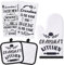 Tatuo 5-teiliges Oma-Geschenk-Küchen-Set für Weihnachten, Einweihungsparty, inklusive 2 Mikrofaser-Geschirrtüchern, 2 Ofenpads, 1 Ofenhandschuh (Oma-Stil)