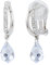 Traveller Ohrclip - Hänger - Kristalle - hellblau - platiniert - 157570