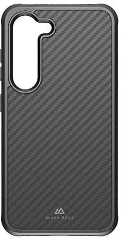 Black Rock - Carbonhülle Robust Case Real Carbon Hülle Passend für Samsung Galaxy S23 5G I Karbon Handyhülle, Fiber Cover, Carbon (Schwarz)