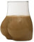 Zankie 1/4/6 Pièces Tasses en Verre en Corps – Verres À Bière en Fesses Drôles, Verre À Cocktail, Tasse Créative pour Fête Au Bar À La Maison, 450 L