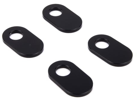 Aharon Motorrad-LED-Blinkerhalter im 4er-Pack | Kompatibel mit Triumph, Ducati & Aprilia, M8/M10-Gewinde | Blinkerplatten | CNC Aluminium Montageplatten | Adapterplatten Blinkleuchten | Motorräder