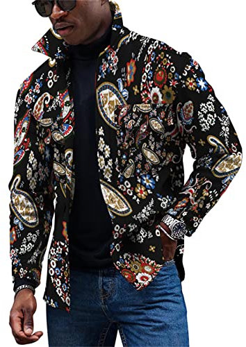 KONG JIMFAN Herren Dünne Jacke Männer Jacke Trachtenhemd Winterjacke Herren Weihnachtspulli Langarmshirt Herren Jacken Herren Steppjacke Herren Bügelfreie Hemden Regenjacke Fahrrad(Navy,M)