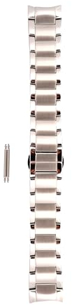 Emporio Armani Armbanduhren für Herren 22mm, Silber Edelstahl, original ersatzband für AR2434