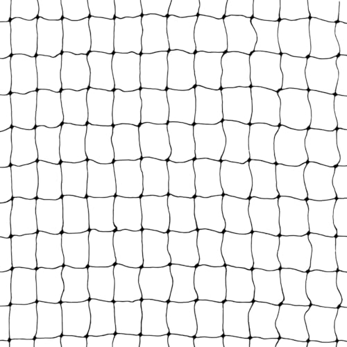 ALLEGRA Katzennetz für Balkon und Fenster, Größen (mit Drahtverstärkung möglich), Balkonnetz, Sicherheitsnetz (schwarz (drahtverstärkt), 3x4m)
