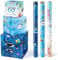 WERNNSAI Ozean Geschenkpapier – 3 Rollen Geschenkpapierrollen Geburtstag für Kinder Blaues Sommer Hai Geschenkpapier Geschenkverpackung Unterwasserwelt mit Schnittlinien 43 cm x 3 m