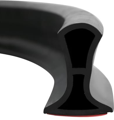 Sparklenut Shower Screen Seal Strip, Black, Silicone, 39 Inch, Foldable Shower Water Dam Blocker