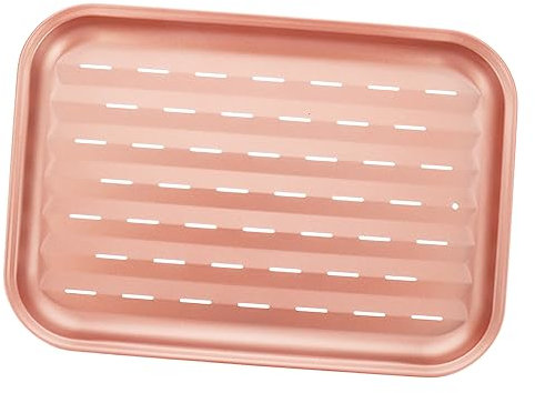 Yardenfun Schmutzabweisende Pfanne Aus Kupfer Antihaft-grillplatte Für Gemüse Fisch