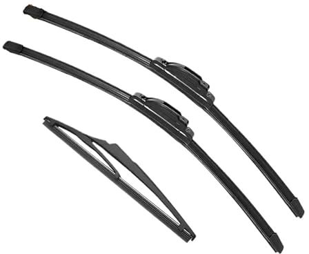 Limpiaparabrisas Traseros Delanteros Para Megane 2 2002-2006 Escobillas delanteras y traseras Accesorios para parabrisas 2002 2003 2004 2005 2006 Escobillas de limpiaparabrisas de goma dobles para coc