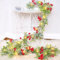Ghirlanda Natalizia, 1,8M Ghirlanda Natalizia per Porta, Ghirlanda di Natale Artificiale, Decorazioni Natalizie per Esterno Interne, Addobbi Natalizi per Camino Scale Feste