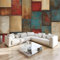 WandtapeteAbstrakte Geometrische Fototapete, Quadratische Formen Tapeten Wandtapete, 300 x 210 cm (B x H) Wanddeko Tapete Design Wand Dekoration Tapete Wohnzimmer Schlafzimmer Büro
