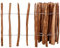Tidyard Clôture à piquets Bois de noisetier 60x500 cm Clôture de Jardin Décorative Protection pour Plantes, Extérieur, Cour Arrière Style B