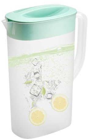 Eistee-Krug Deckel Und Ausguss, Wasserkrug Für Kühlschrank 2500 Ml, Wasserkrug Saftkrug Kühlschrankkrug Kunststoff Karaffe Saft Kruges, Keeper Saftkanne Mit Deckel