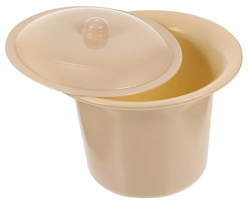 Anneome Orinal Doméstico Grueso Original Orinal Multifunción Con Tapa Escupidera De Plástico Fácil De Limpiar