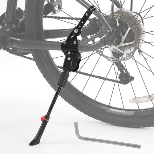 DCYBDL Fahrradständer für Cube Stereo Hybrid 160 HPC Stereo Hybrid One44, Höhenverstellbarer Fahrradständer Robuster Fahrradständer aus Aluminiumlegierung rutschfest Hinterbauständer,B