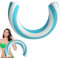 Curved Inflatable Pool Noodles, Blow Up Pool Noodles, Swimming PoolNoodle Float, Summer PoolFloats, Inflatable PoolSticks, Striped Summer Noodles, Funny Pool-Noodle for Beach Lake Exercise