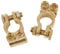High Conductivity Battery Connector Clamps Ideal for Cars, Vans, Motorhomes and 4x4s (2Pcs)
