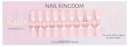 240x/Box French False Nails Long Press On Nails Full Delay Stick On Nails Short False Nails For Women