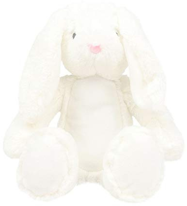 Mumble Printme Mini-Plüschtier (Einheitsgröße) (Hase weiß)