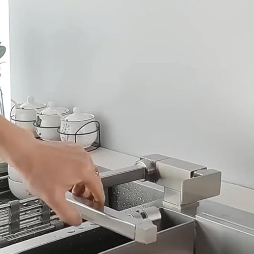 NBYGSC Rubinetti Pieghevoli all'Interno della Finestra ruotato a Rotazione del lavandino Cucina Rubinetto a 3 Vie brodo a Foro Singolo