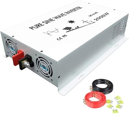 Transformateur Onduleur Sinusoïdal Pur 2 KW 24V 220V pour Panneaux Solaires Éolien Transformateur Batterie Convertisseur 12V/36V/48V CC vers 120V/240V CA(36V,220V)