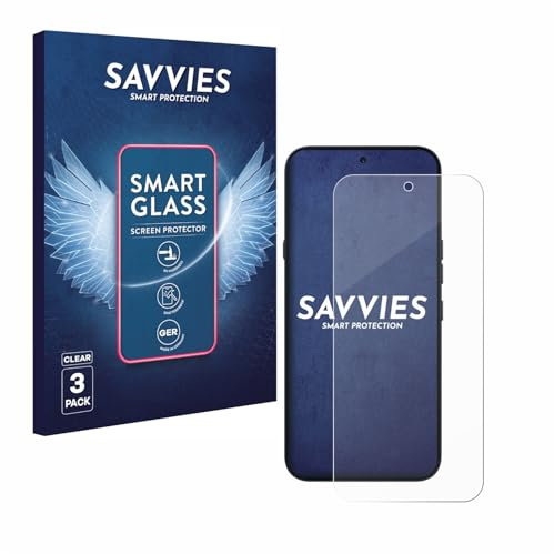 Savvies Schutzglas für Nothing Phone (4a) Pro | 3 Stück Transparenter Displayschutz Made in Germany Panzer Schutz Glas 9H Schutzfolie HD Klar Blasenfrei Einfache Montage