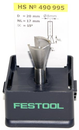 Festool Fraise à queue d'aronde HS S8 D20/17/15°