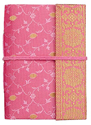 Paper High Gazzetta di Sari Notebook Medio 120 x 165 - Rosa