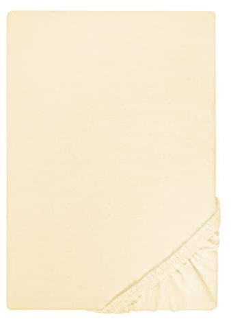 biberna Jersey-Spannbetttuch 0077155 gelb 1x 180x200 cm - 200x200 cm
