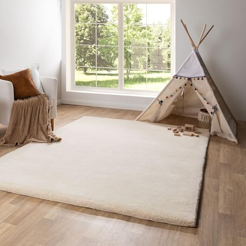 Steffensmeier Berber Teppich Natur aus 100% Schurwolle Royal Kenitra 20/20 Double Wollweiss, Größe: 70x140 cm