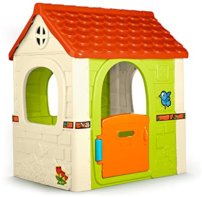 FEBER - Fantasy House, Maison de Jeux extérieur pour Enfants, avec Porte battante, pour Enfants de 2 à 6 Ans